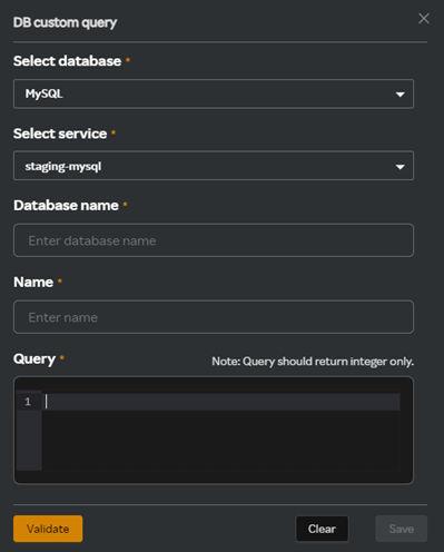 Add DB custom query