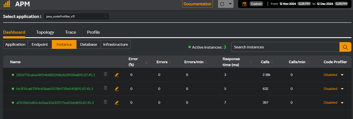 APM Code Profiler