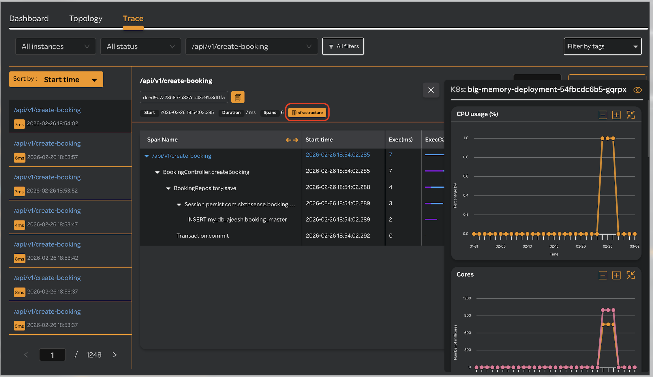APM-Infra Correlation
