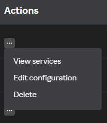 Manage Configurations