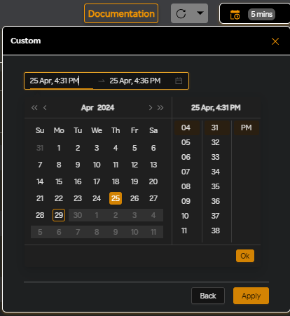 Custom date picker