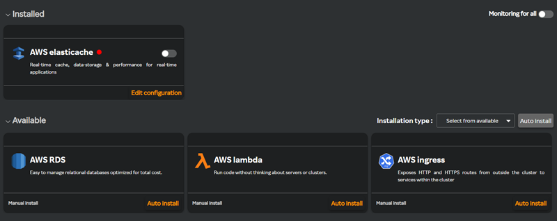 AWS Elasticache install