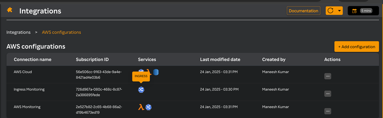 AWS Ingress configuration