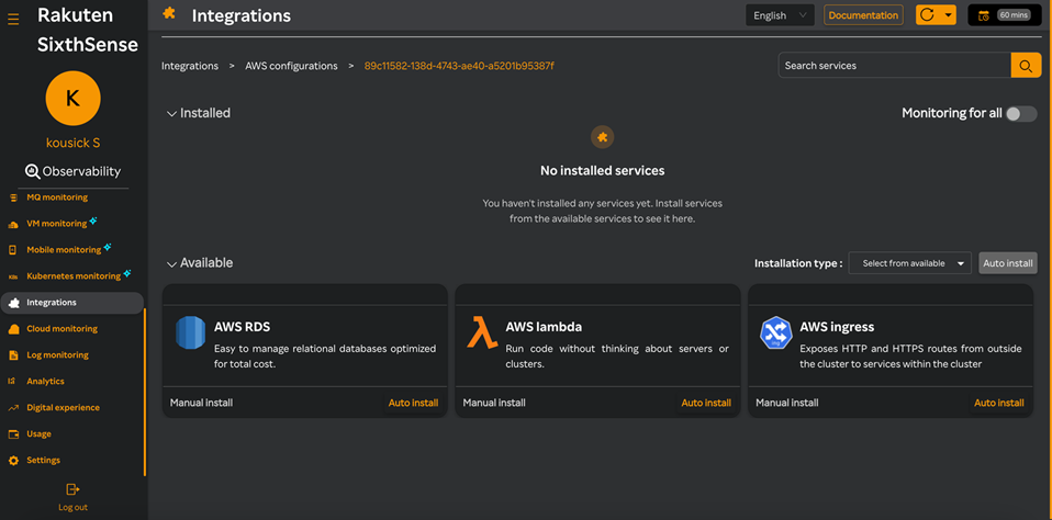 AWS Ingress No Services