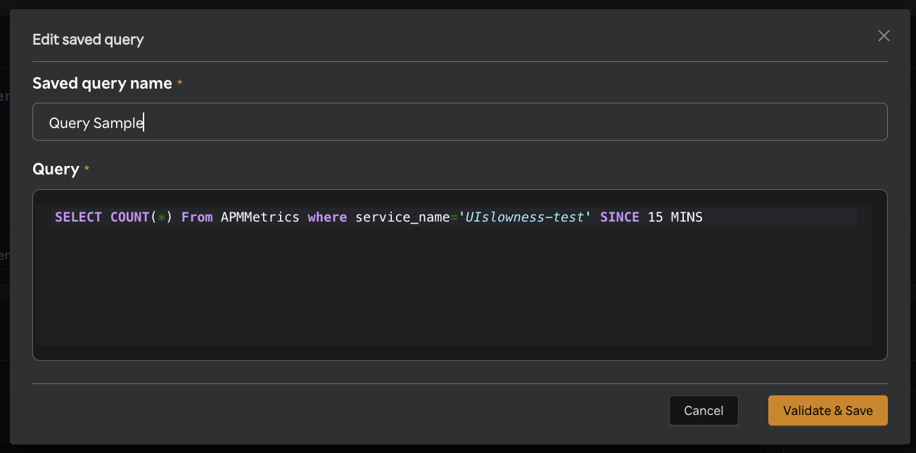Sixthsense Query Builder-Query