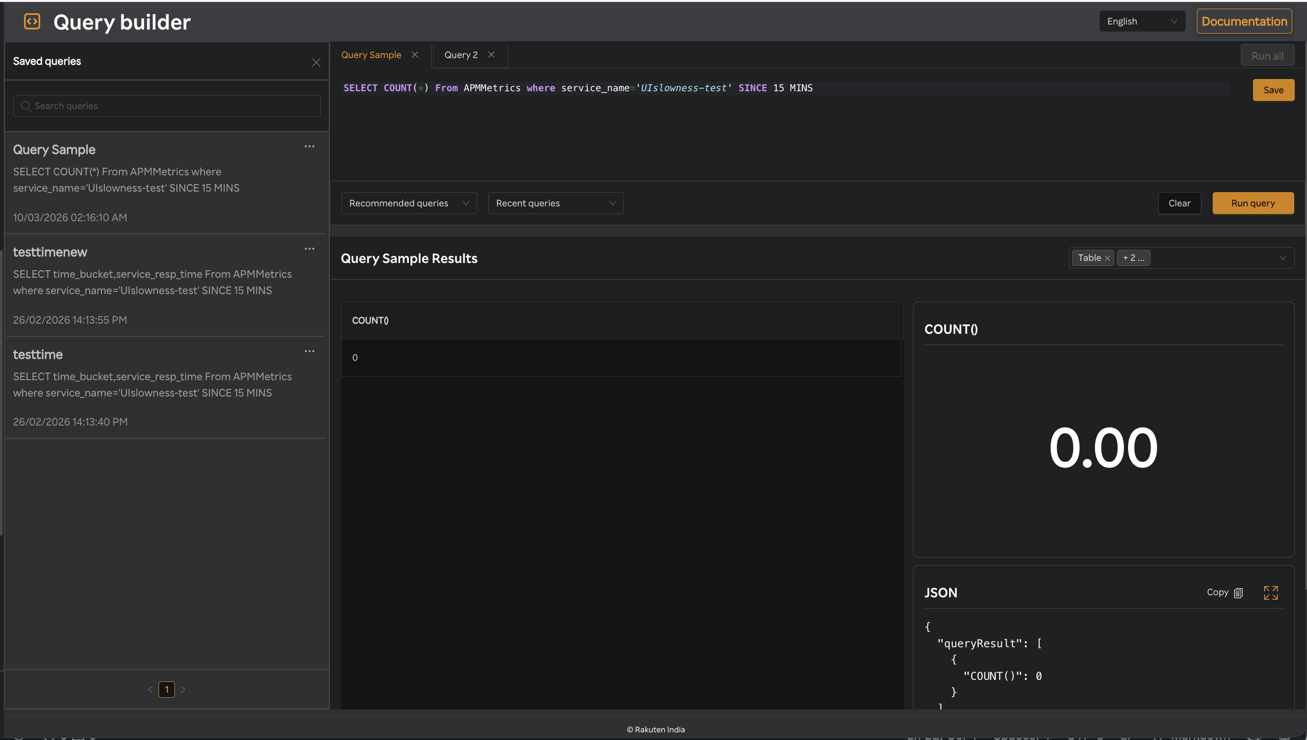 Sixthsense Query Builder-Query Saved Query