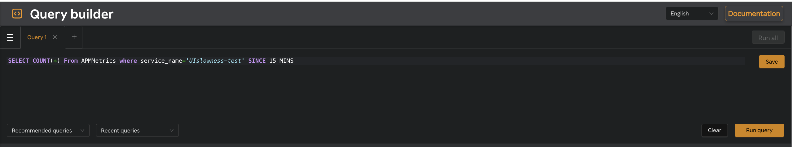 Sixthsense Query Builder-Query