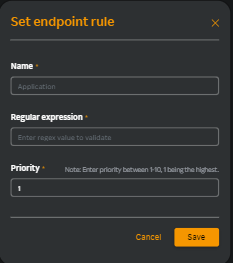 Endpoint rule