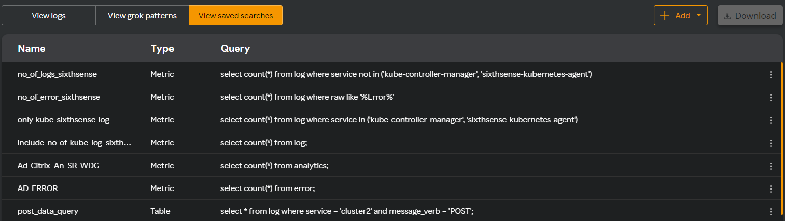 Log Monitoring Dashboard