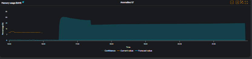 VM Memory usage widget