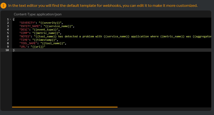 webhook template