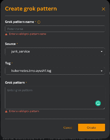 Validate grok pattern